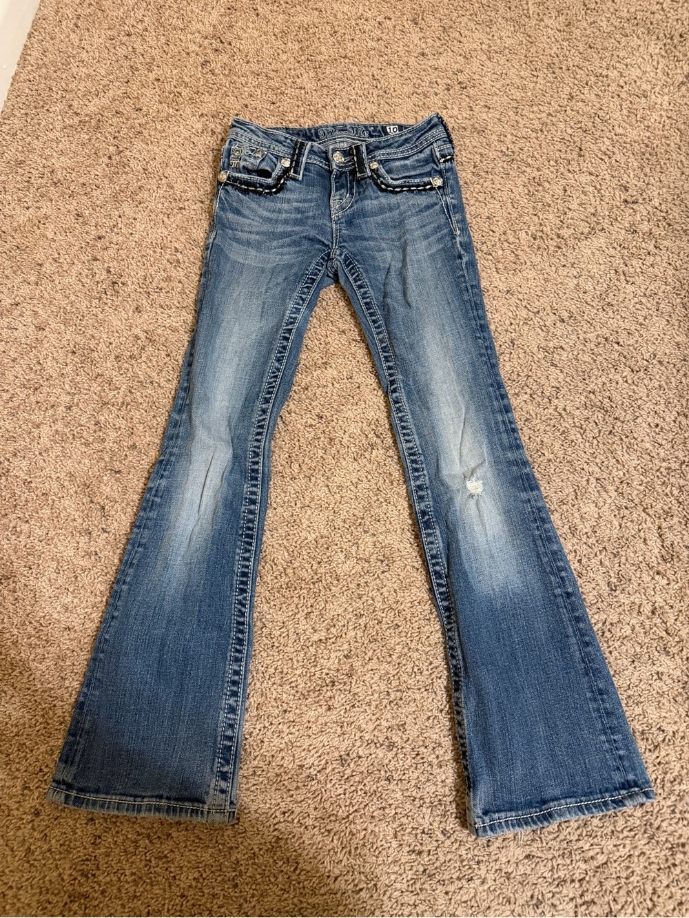 Girls Miss Me Bootcut Jeans sz 10